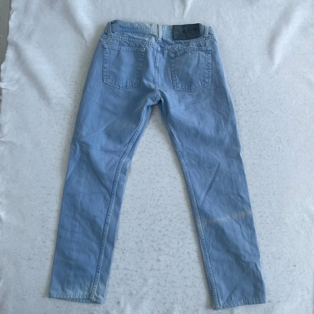 Naked & Famous Weird Guy Jeans Mens 33 Light Blue Thermochromic Selvedge Denim - Picture 4 of 11
